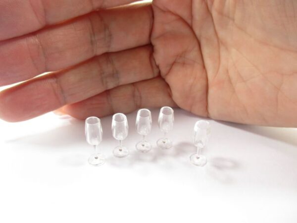 Acrylic Wine Glass Dollhouse Miniature Accessories Beverage Supply