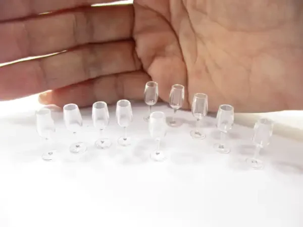 Acrylic Wine Glass Dollhouse Miniature Accessories Beverage Supply - Image 3