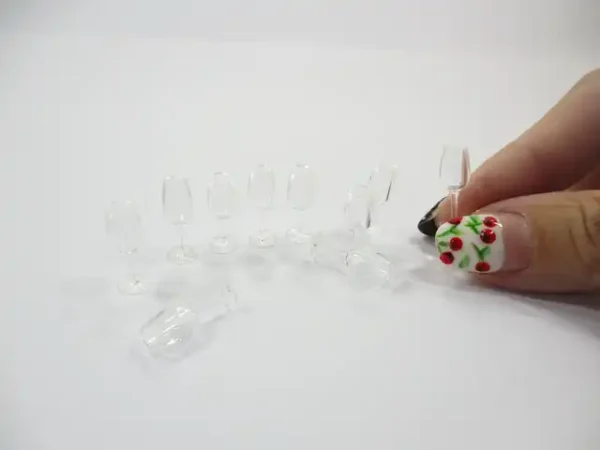 Acrylic Wine Glass Dollhouse Miniature Accessories Beverage Supply - Image 6