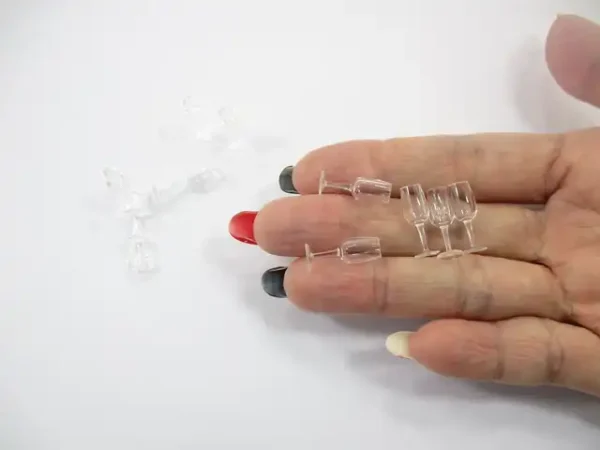 Acrylic Wine Glass Dollhouse Miniature Accessories Beverage Supply - Image 8