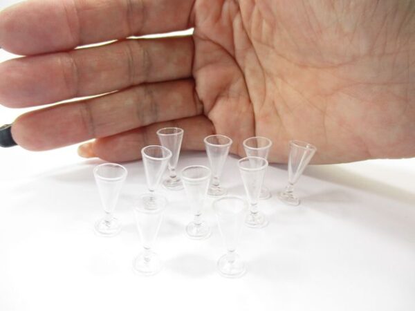 Acrylic Ice Cream Cocktail Glass Dollhouse Miniatures Accessories