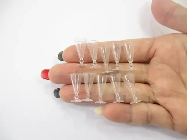 Acrylic Ice Cream Cocktail Glass Dollhouse Miniatures Accessories - Image 3