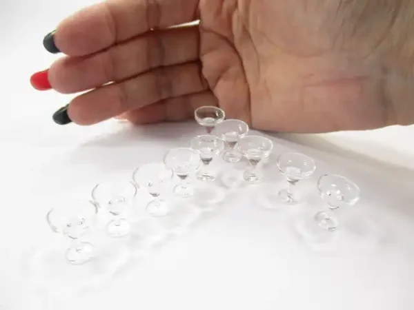 Acrylic Cocktail Glass Dollhouse Miniatures Accessories Beverage Supply - Image 3