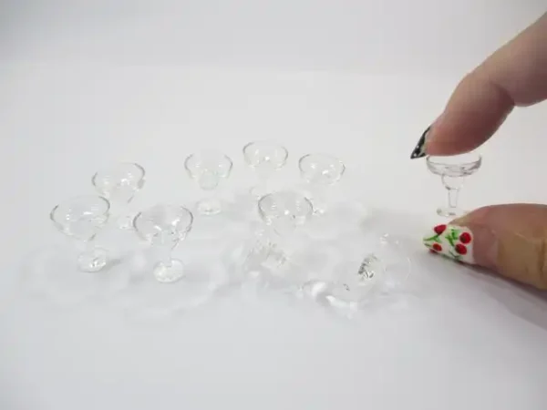 Acrylic Cocktail Glass Dollhouse Miniatures Accessories Beverage Supply - Image 5