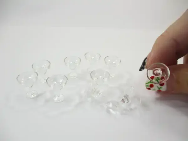 Acrylic Cocktail Glass Dollhouse Miniatures Accessories Beverage Supply - Image 7