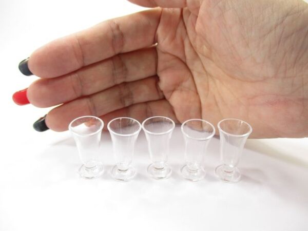 Acrylic Ice Cream Glass Dollhouse Miniatures 1:6 Accessories Supply Charms