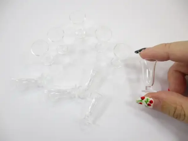 Acrylic Ice Cream Glass Dollhouse Miniatures 1:6 Accessories Supply Charms - Image 7