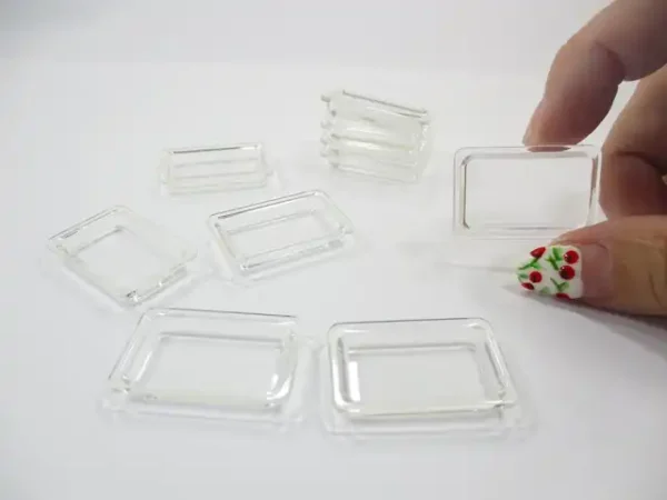 Empty Tray Size S Acrylic Plastic Dolls House Miniatures Supply Charms - Image 5
