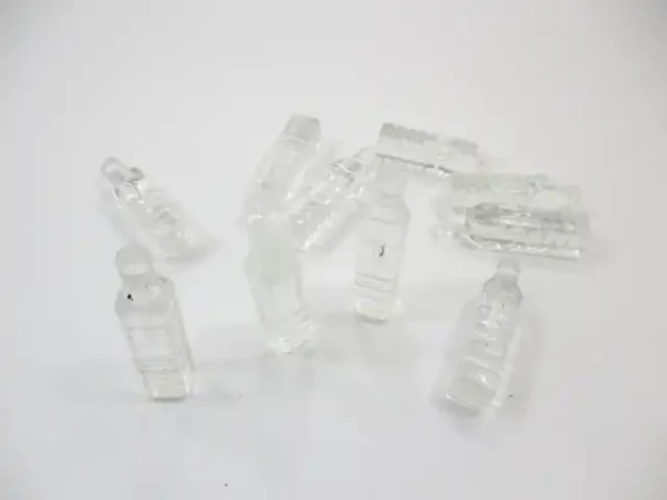 Set 10 Water Square Bottle Dollhouse Miniature Beverage Accessories Supply 13093 - Image 3