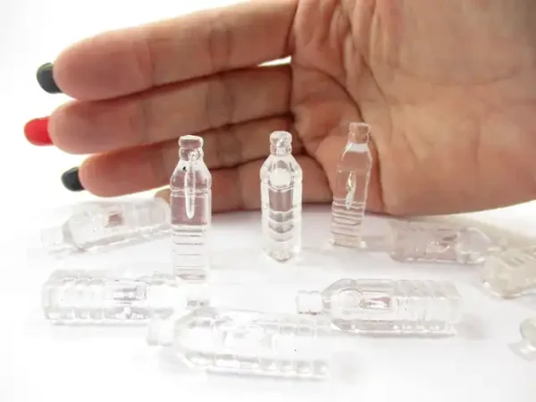 Set 10 Water Square Bottle Dollhouse Miniature Beverage Accessories Supply 13093 - Image 5