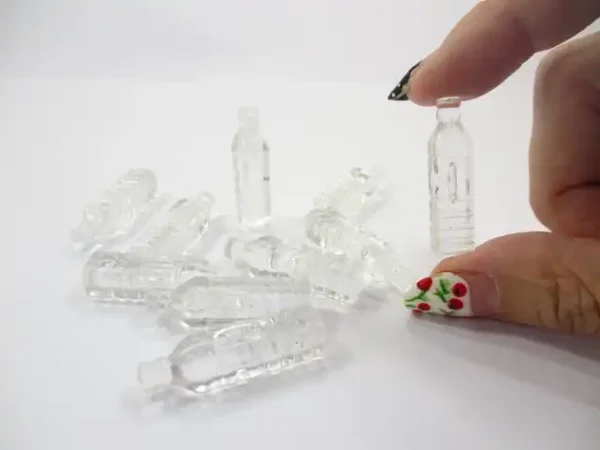 Set 10 Water Square Bottle Dollhouse Miniature Beverage Accessories Supply 13093 - Image 6