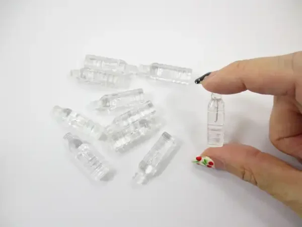 Set 10 Water Square Bottle Dollhouse Miniature Beverage Accessories Supply 13093 - Image 8