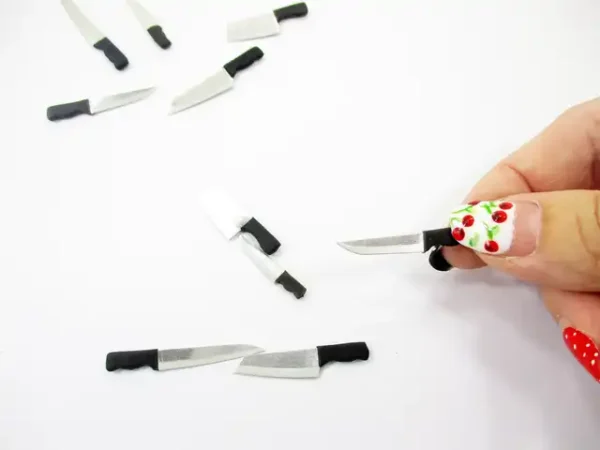 5 Assorted Meat Fruit Cleaver Knife Dollhouse Miniatures Kitchen Cooking 14309 - Image 7