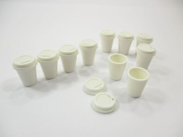 Dollhouse Miniatures Accessories Acrylic Hot Coffee Cup Beverage Supply