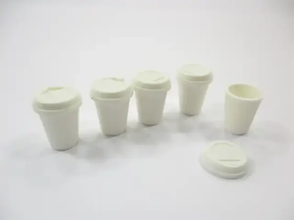 Dollhouse Miniatures Accessories Acrylic Hot Coffee Cup Beverage Supply - Image 2