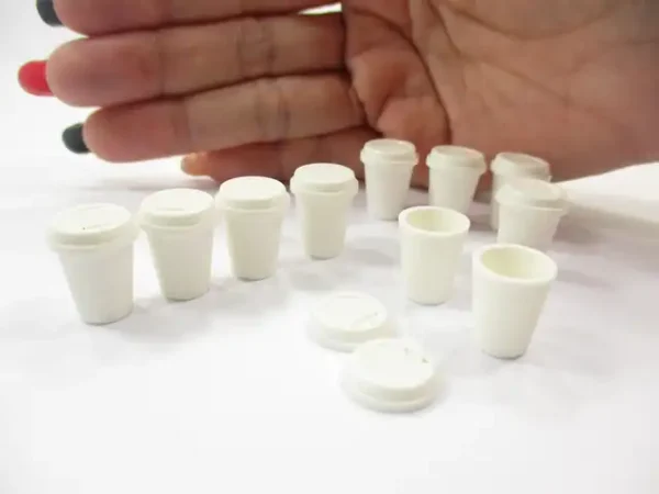 Dollhouse Miniatures Accessories Acrylic Hot Coffee Cup Beverage Supply - Image 3
