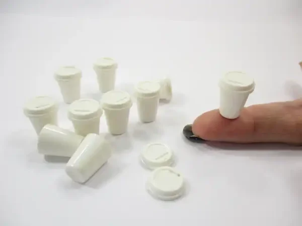 Dollhouse Miniatures Accessories Acrylic Hot Coffee Cup Beverage Supply - Image 5