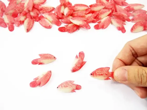 Miniature 5 Red Tilapia Fresh Fish Dollhouse Grocery Store Seafood Fish 17065 - Image 4