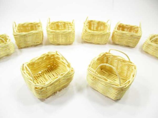 Dollhouse Miniature Wholesale Wicker Baskets Tray Accessories Size S - Image 2
