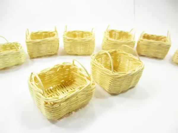 Dollhouse Miniature Wholesale Wicker Baskets Tray Accessories Size S - Image 4