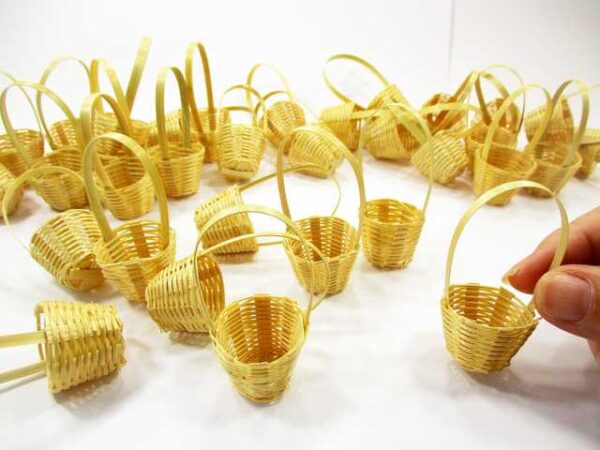 Wholesale Wicker Holder Basket Fruit Vegetable Dollhouse Miniature - Image 2