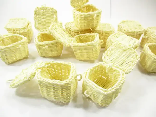 Wholesale Picnic Wicker Baskets Dollhouse Miniatures Handmade Supply - Image 4