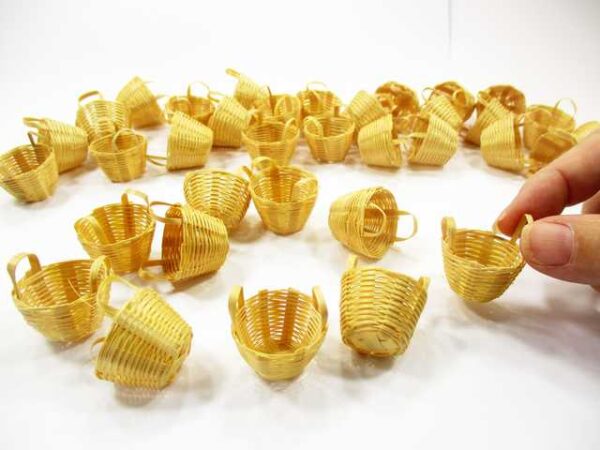 Wholesale Wicker Holder Basket Fruit Vegetable Dollhouse Miniature - Image 2