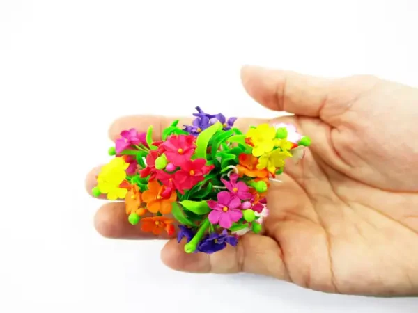 1:12 Miniature Vanda Orchid 2 Bunch Clay Flower Fairy Garden Dollhouse - Image 4