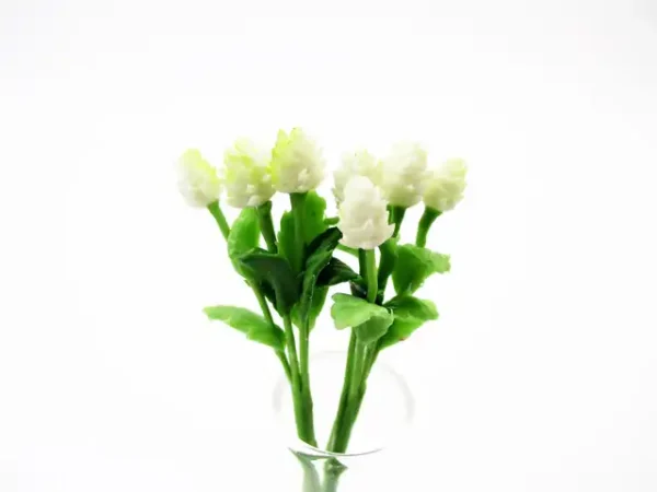 1:12 Miniature Globe Amaranth 2 Bunch Clay Flower Fairy Garden Dollhouse - Image 6