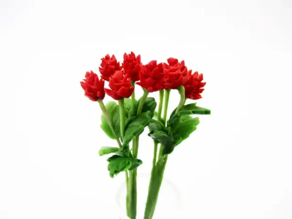 1:12 Miniature Globe Amaranth 2 Bunch Clay Flower Fairy Garden Dollhouse - Image 10
