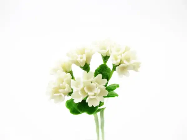 2 Bunch Miniature Geranium Clay Flower Dollhouse Handmade Fairy Garden - Image 5