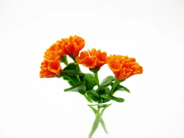 2 Bunch Miniature Geranium Clay Flower Dollhouse Handmade Fairy Garden - Image 8
