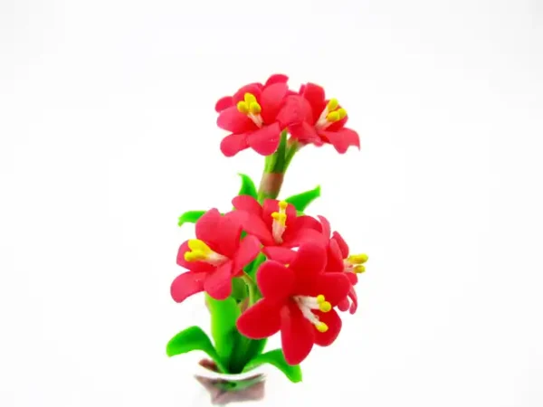 1:12 Miniature Freesia Orchid 2 Bunch Clay Flower Fairy Garden Dollhouse - Image 5
