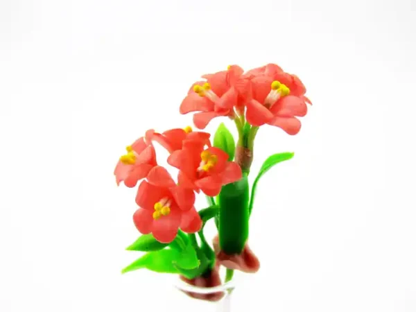 1:12 Miniature Freesia Orchid 2 Bunch Clay Flower Fairy Garden Dollhouse - Image 11