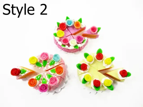 1:12 Dollhouse Miniature Clay Cake 24 Slice Set - Bakery Dessert Diorama 17321 - Image 5