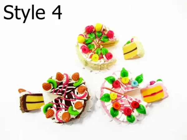 1:12 Dollhouse Miniature Clay Cake 24 Slice Set - Bakery Dessert Diorama 17321 - Image 7
