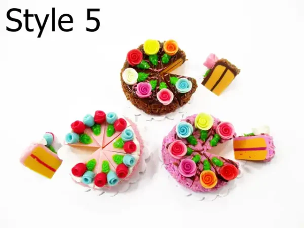 1:12 Dollhouse Miniature Clay Cake 24 Slice Set - Bakery Dessert Diorama 17321 - Image 8