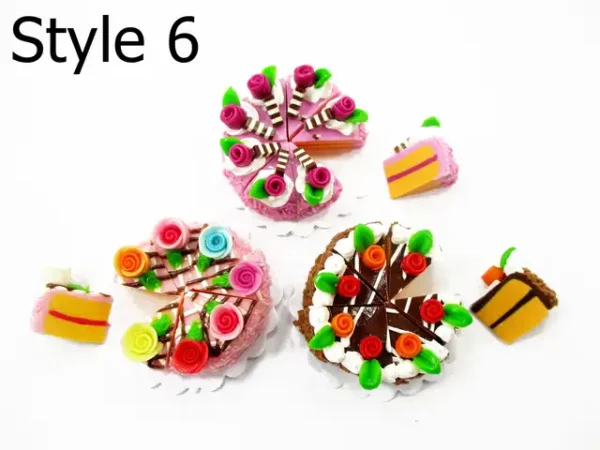 1:12 Dollhouse Miniature Clay Cake 24 Slice Set - Bakery Dessert Diorama 17321 - Image 9